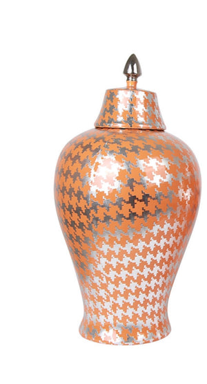 Open afbeelding in diavoorstelling Jar - Orange damier
